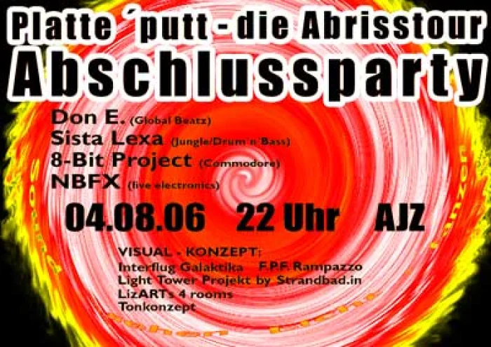 Flyer: DON E. + SISTA LEXA + 8-BIT PROJECT + NBFX
