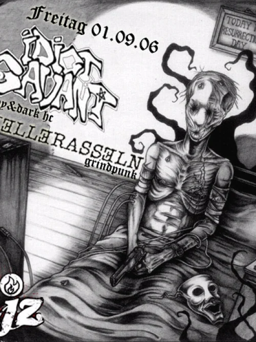 Flyer: IDIOT SAVANT + KELLERASSELN