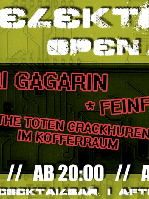 Flyer: JURI GAGARIN + FEINFILTER + THE TOTEN CRACKHUREN IM KOFFERRAUM