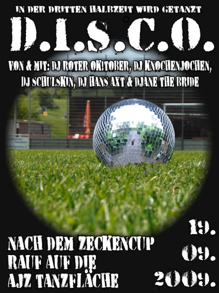 Flyer: ZECKENCUP AFTERSHOW DISCO