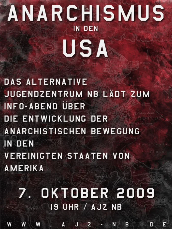 Flyer: ANARCHISMUS IN DEN USA