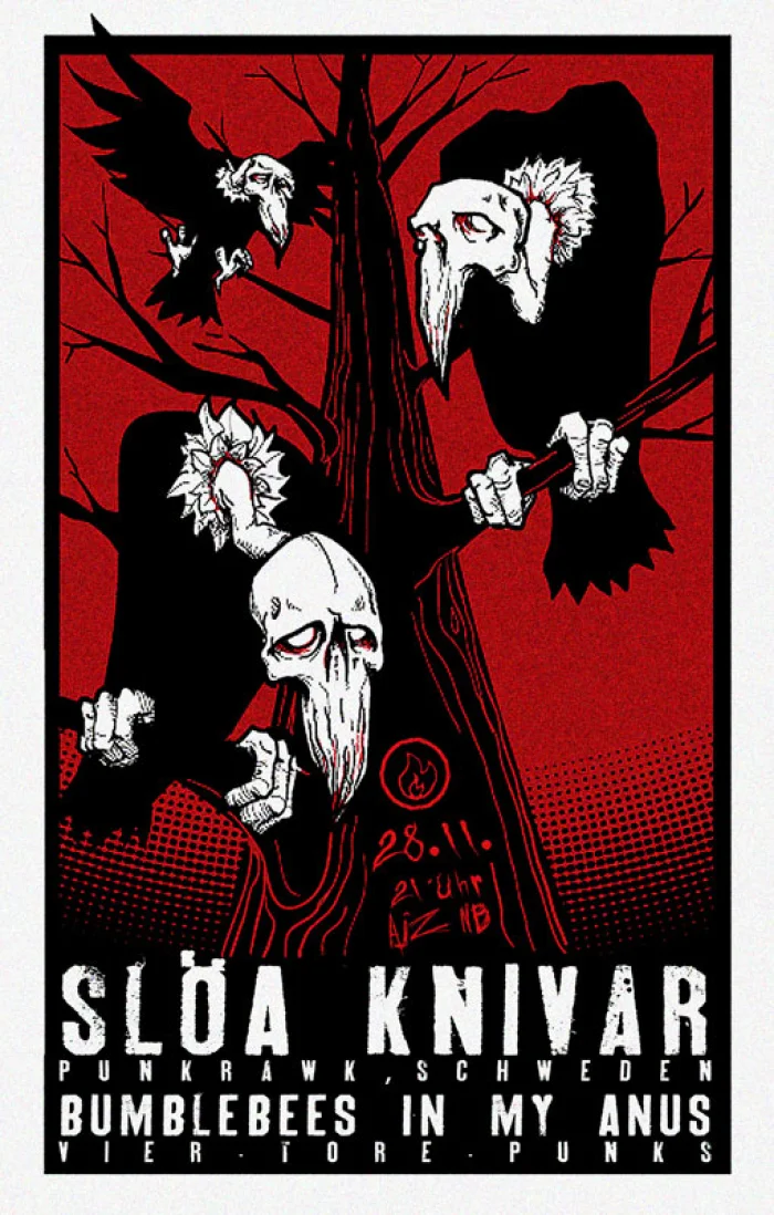Flyer: SLÖA KNIVAR + BIMA