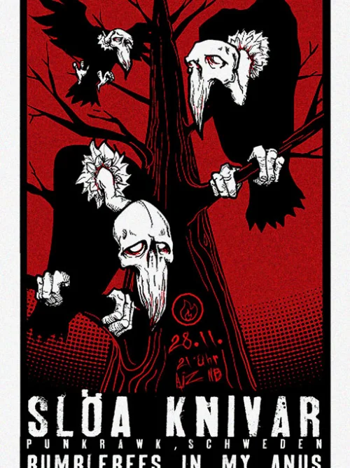 Flyer: SLÖA KNIVAR + BIMA