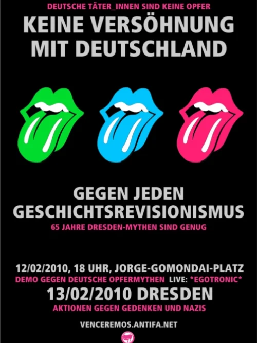 Flyer: „VENCEREMOS" ZUR KRITIK AM GEDENKEN IN DRESDEN