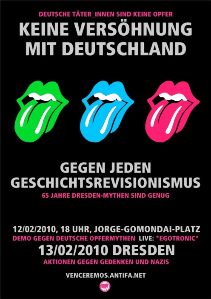 Flyer: „VENCEREMOS" ZUR KRITIK AM GEDENKEN IN DRESDEN