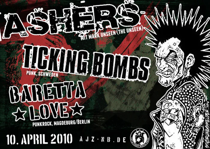 Flyer: ASHERS + TICKING BOMBS + BARETTA LOVE