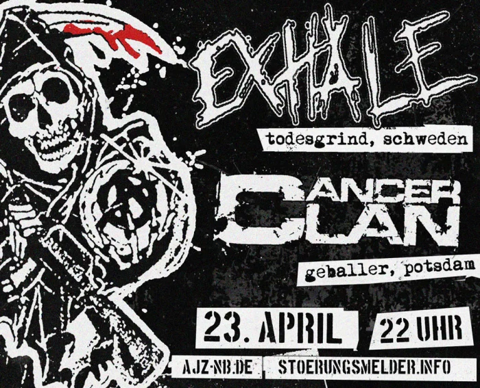 Flyer: EXHALE + CANCER CLAN