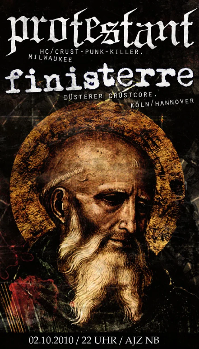 Flyer: PROTESTANT + FINISTERRE