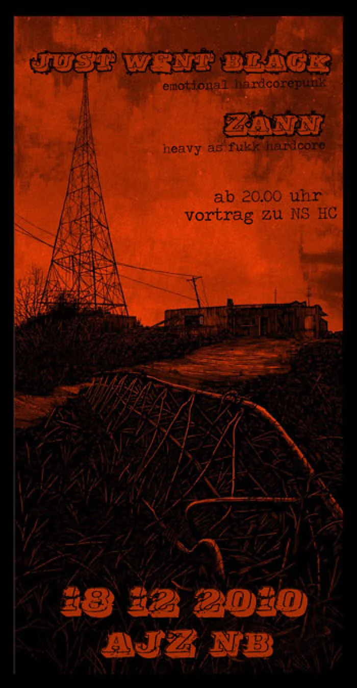 Flyer: JUST WENT BLACK + ZANN