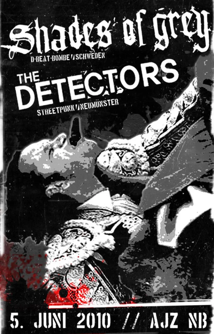 Flyer: SHADES OF GREY + THE DETECTORS