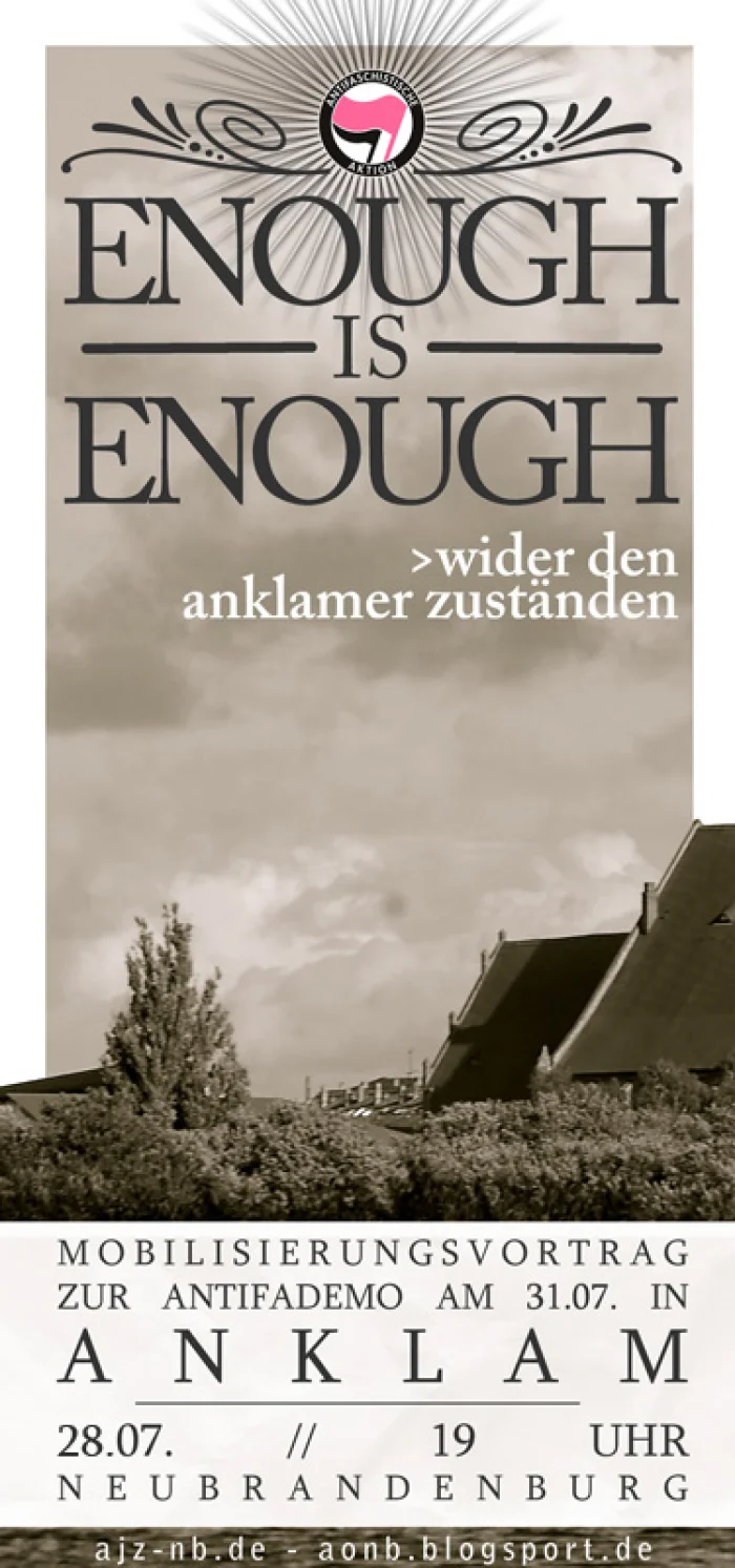 Flyer: ENOUGH IS ENOUGH