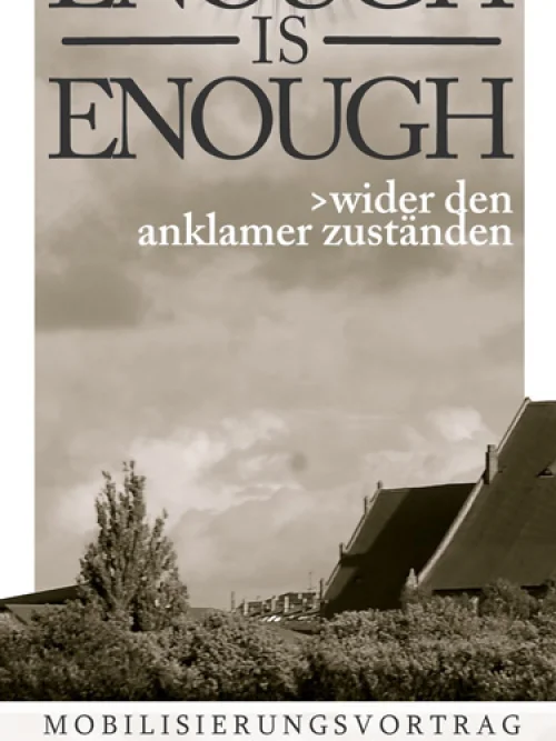 Flyer: ENOUGH IS ENOUGH