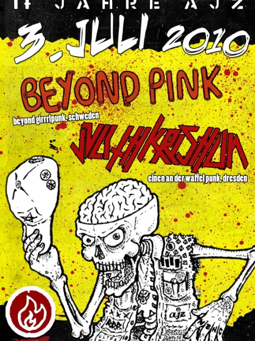 Flyer: BEYOND PINK + JULITH KRISHUN + FEINE SAHNE FISCHFILET