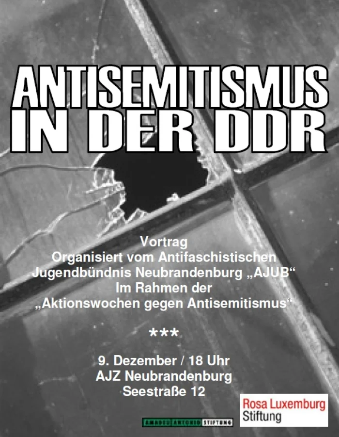 Flyer: Antisemitismus in der DDR