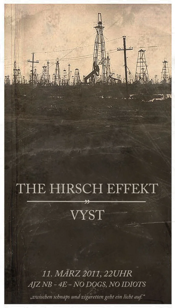 Flyer: THE HIRSCH EFFEKT + VYST