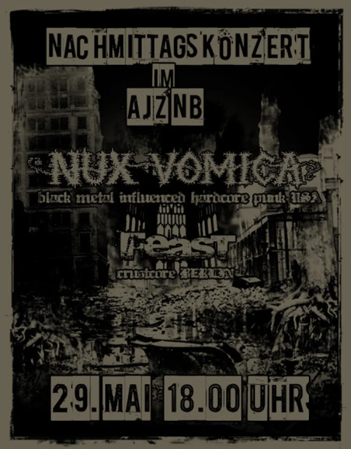 Flyer: NUX VOMICA + FEAST