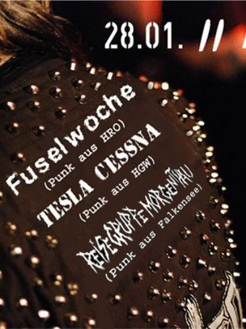 Flyer: FUSELWOCHE + REISEGRUPPE MORGENTHAU + TESLA CESSNA