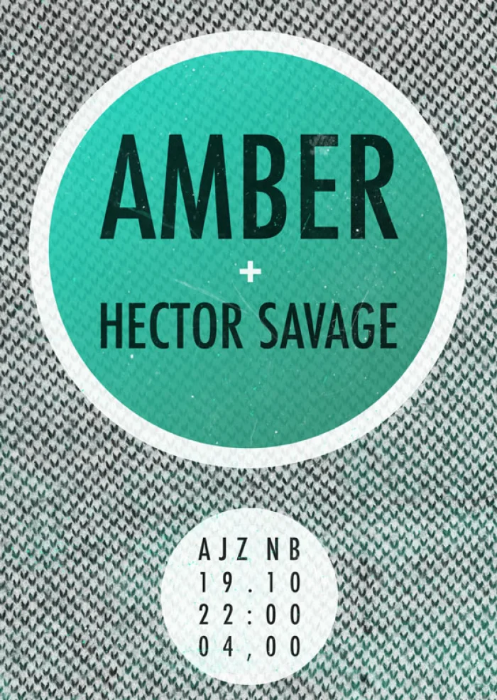 Flyer: AMBER + HECTOR SAVAGE