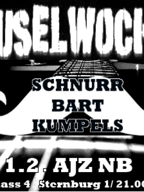 Flyer: FUSELWOCHE + SCHNURRBARTKUMPELS