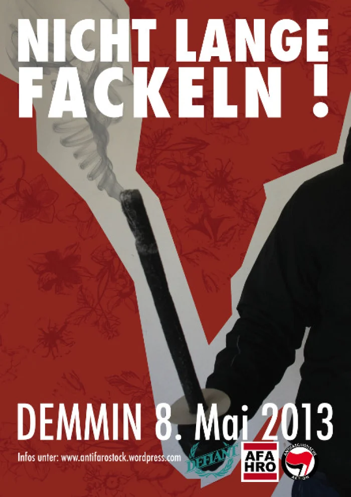 Flyer: Infoveranstaltung zum 8.Mai in Demmin