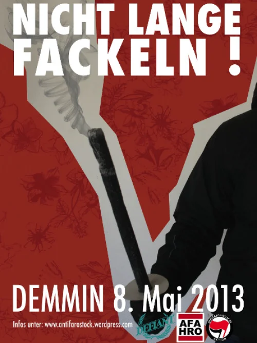 Flyer: Infoveranstaltung zum 8.Mai in Demmin