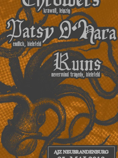 Flyer: THROWERS + PATSY O'HARA + RUINS