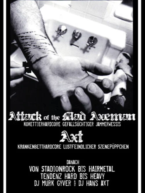 Flyer: AXT + ATTACK OF THE MAD AXEMAN