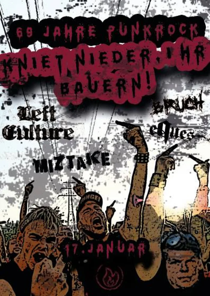Flyer: LEFT CULTURE + BRUCH + MIZTAKE + EQUES