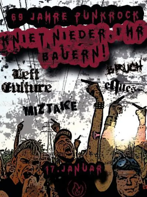 Flyer: LEFT CULTURE + BRUCH + MIZTAKE + EQUES