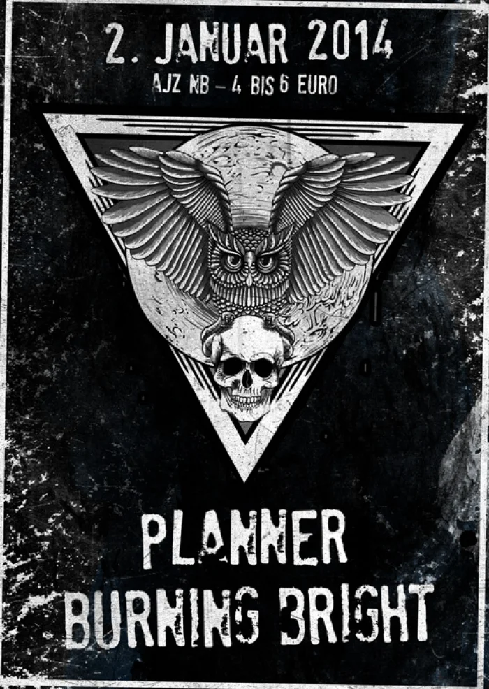 Flyer: BURNING BRIGHT + PLANNER