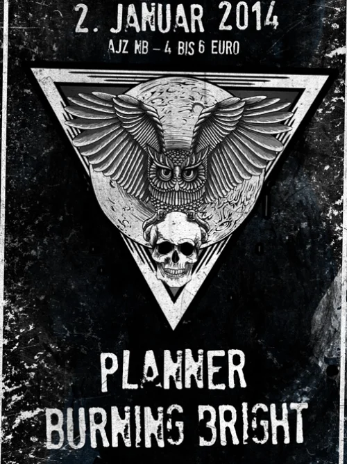 Flyer: BURNING BRIGHT + PLANNER