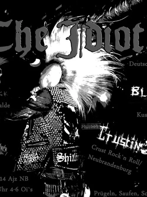 Flyer: THE IDIOTS + CRUSTIN BEERBAR + BLUNTSHIT + KLARTEXT