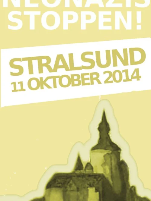 Flyer: INFOVERANSTALTUNG ZUR GEPLANTEN NEONAZIDEMONSTRATION IN STRALSUND