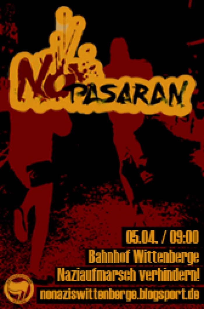 Flyer: MOBIVORTRAG ZUR NAZIDEMO AM 05.04. IN WITTENBERGE