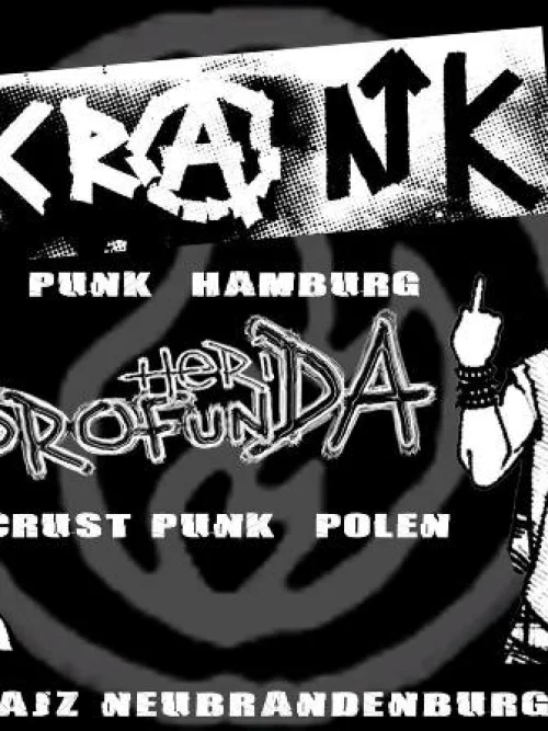 Flyer: KRANK + HERIDA PROFUNDA