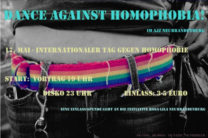 Flyer: DANCE AGAINST HOMOPHOBIA