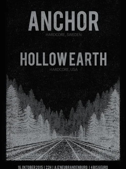 Flyer: ANCHOR + HOLLOW EARTH