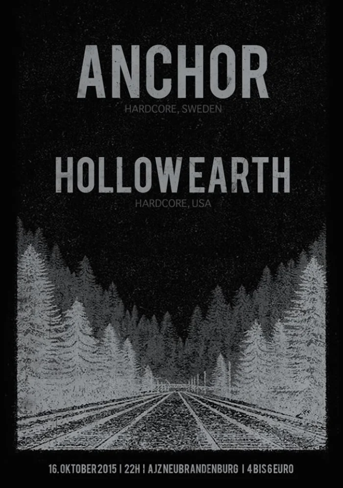 Flyer: ANCHOR + HOLLOW EARTH