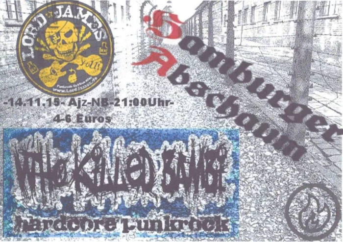 Flyer: WHO KILLED BAMBI + HAMBURGER ABSCHAUM + ANTIBASTARD