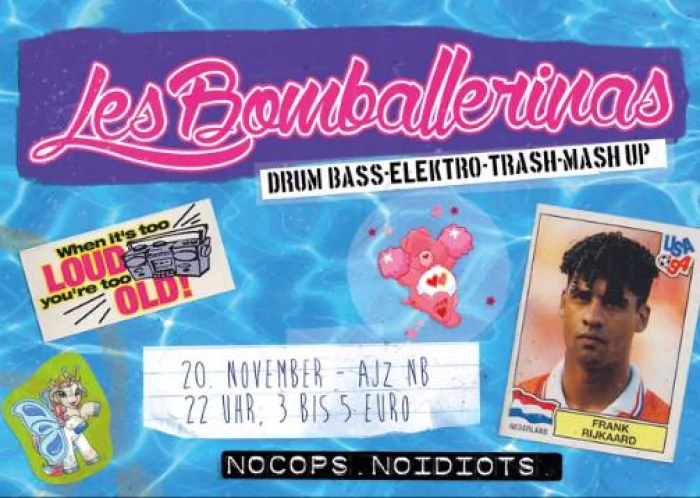 Flyer: Antirep-Soliparty : "Les Bomballerinas" D&B- ELEKTRO- TRASH MASH UP