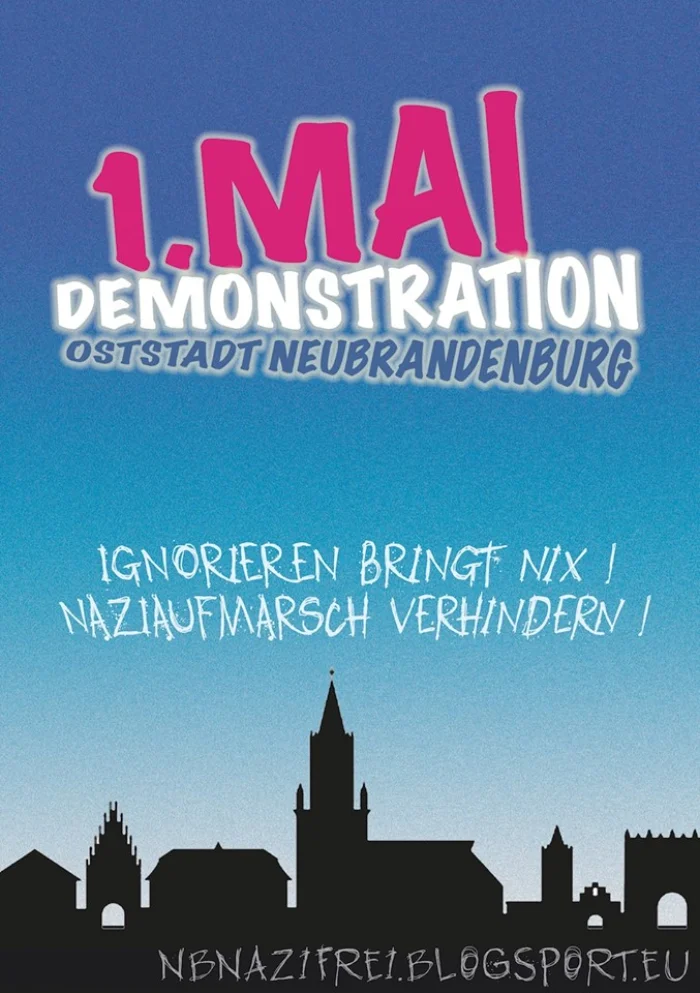 Flyer: 1.Mai Nazifrei - Info-/Mobivortrag