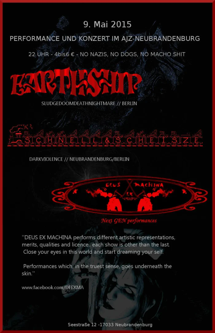 Flyer: SCHNELL & SCHEISZE + DEUS EX MACHINA