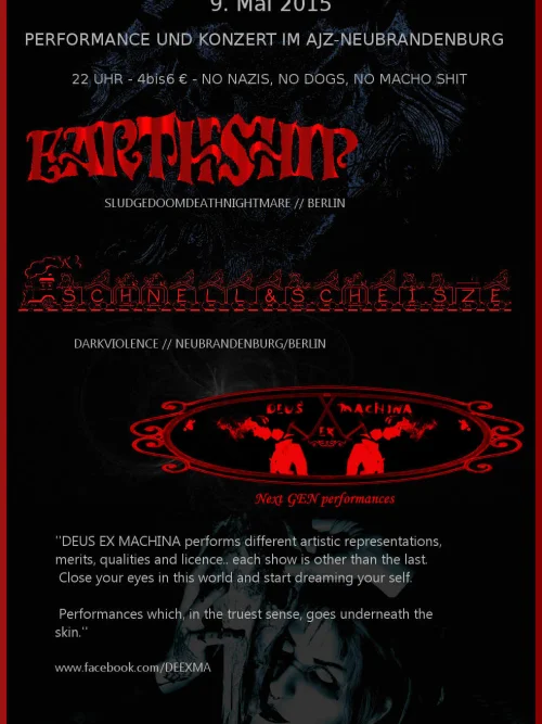 Flyer: SCHNELL & SCHEISZE + DEUS EX MACHINA