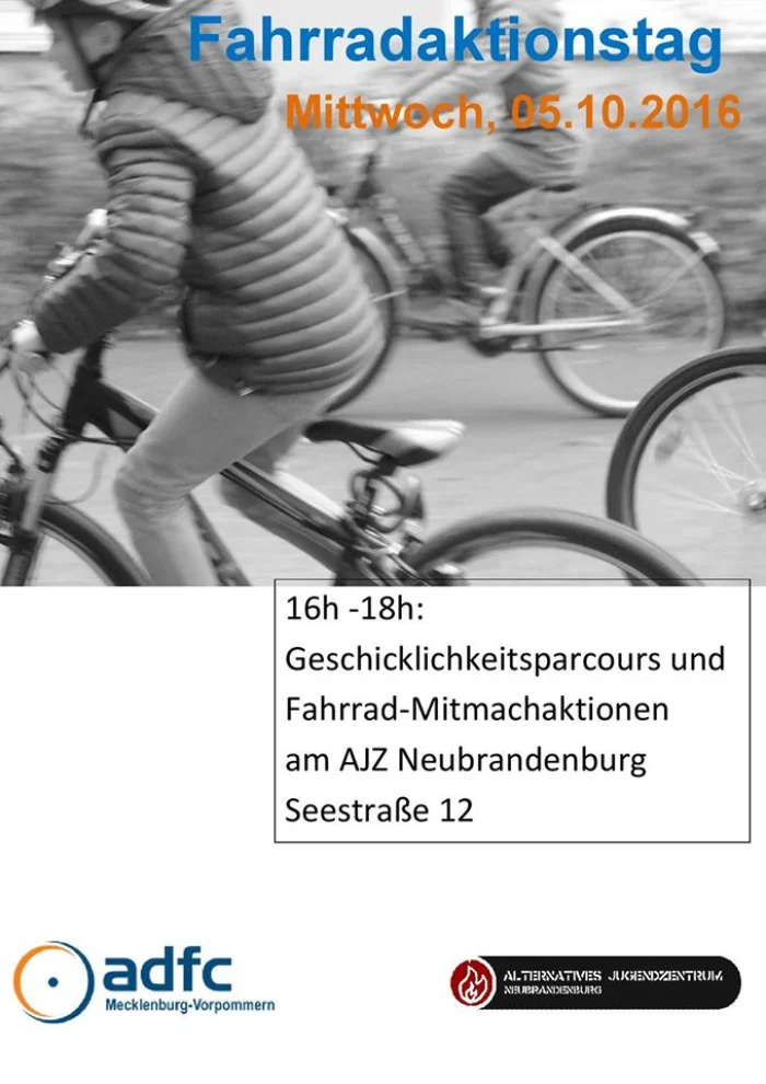 Flyer: FAHRRADAKTIONSTAG