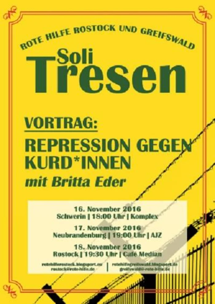 Flyer: REPRESSION GEGEN KURD_INNEN