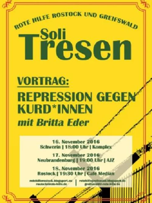 Flyer: REPRESSION GEGEN KURD_INNEN