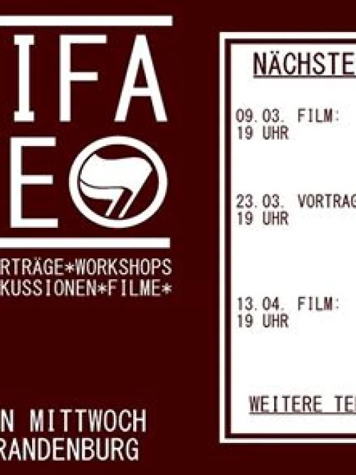 Flyer: VORTRAG // GRUNDWISSEN ÜBER DIE RECHTSRADIKALE SZENE