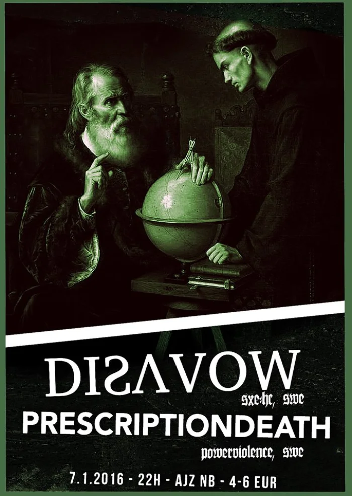 Flyer: DISAVOW + PRESCRIPTIONDEATH