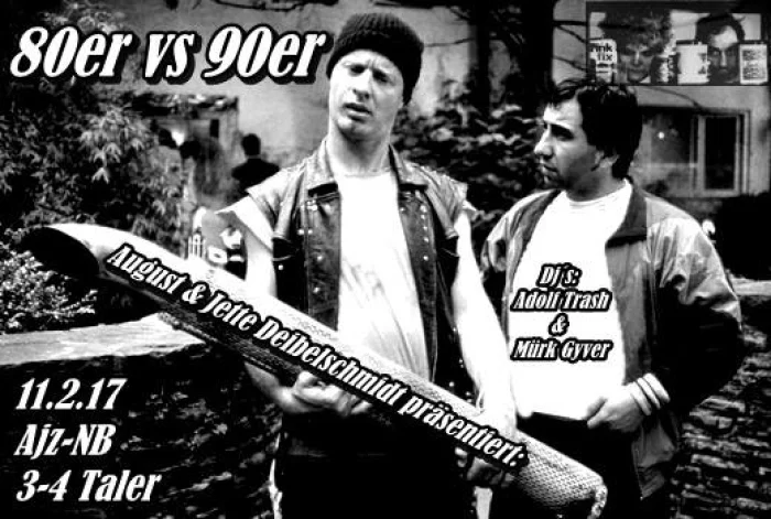 Flyer: 80er vs 90er DISSE