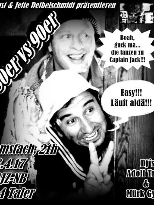 Flyer: 80er vs 90er DISSE